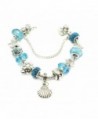 European Bracelet Seashell Starfish Aquamarine in Women's Charms & Charm Bracelets