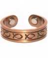 Copper Fish - Magnetic Therapy Ring - CK1194VWFTR