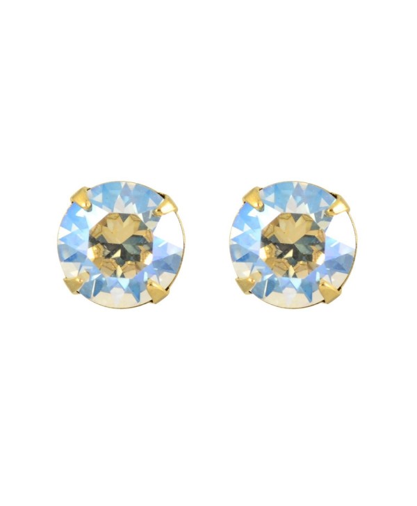 Liz Palacios Gold Plated Crystal Round Stud Earrings - CP126Y5YGX3