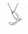 Bling Jewelry Sterling Initial Necklace