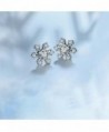 Valentines Earrings Sterling Snowflake Jewelry
