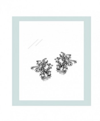 Valentines Earrings Sterling Snowflake Jewelry in Women's Stud Earrings