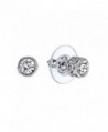 1928 Jewelry Silver-Tone Crystal Stud Earrings - C211KH8CVSV