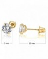 14k Yellow Gold Stud Earrings