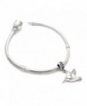 Sterling Silver Hummingbird Dangle Bracelet