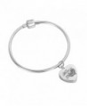 HooAMI Always in my heart Charm Memorial Urn Bracelet - Cremation Ashes Bangle with Personalized Engraving - CQ12EZ4CXSP