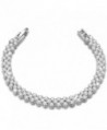 NINASUN "Snow White" 925 Sterling Silver Heart Design Tennis Bracelet AAA CZ Fine Jewelry for Women 7 Inch - CB180IDNZLR