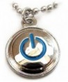 POWER ICON Turn Me On Computer Button Pendant Necklace w/Ball Chain - CV113H8YMD5