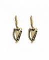 Irish Harp Earrings Gold Plated & Black Made in Ireland - C3118NB0OZL