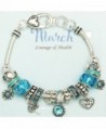 Birthstone Bracelet Multi Color Silvertone OB07234 MAR