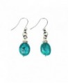 Composed Turquoise Crystal Earrings Assembled