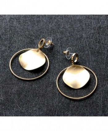 Women Dangle Earrings Plated Stainless in Women's Hoop Earrings