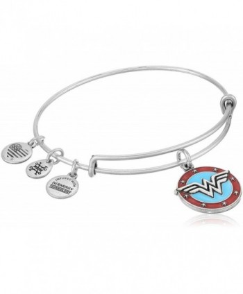 Alex and Ani Wonder Woman Logo Bangle Bracelet - Rafaelian Silver - C317YDC6LWL