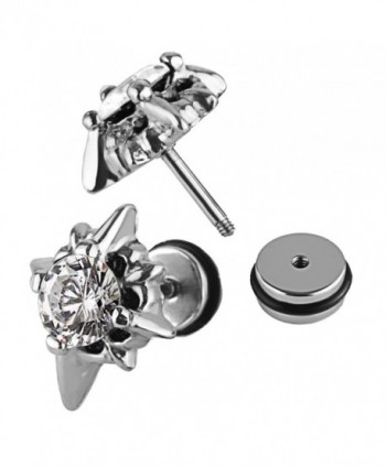 Charisma Unisex Stainless Zirconia Earrings in Women's Stud Earrings