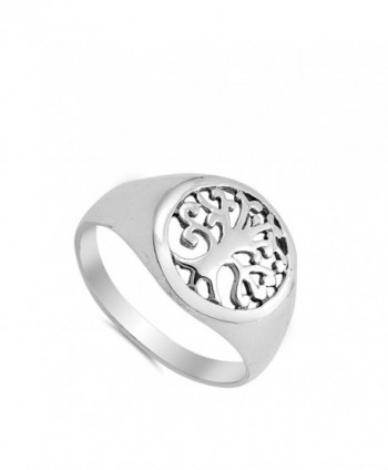 Filigree Tree Cutout Sterling Silver