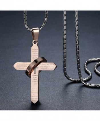 Stainless Prayer Pendant Necklace ddp057fe