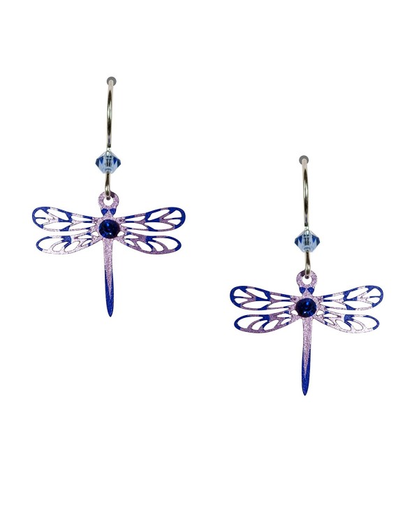 Sienna Sky Purple Lavender Filigree Dragonfly Earrings 1540 - CK11D3SMDYT