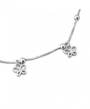 LovelyCharms Sterling Silver Butterflies Bracelets