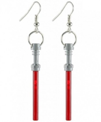 LEGO Light Saber Earrings Red Jewelry - CI11NUABZHZ