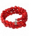 Peruvian Bracelet for Women - Red Seeds- Wrap - Handmade Ecofriendly Jewelry by Evelyn Brooks - CE12EMDWHPD