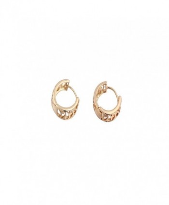 YAZILIND Charming Smooth Plated Earrings in Women's Hoop Earrings