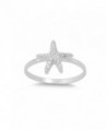 Starfish Pave Sterling Silver Star