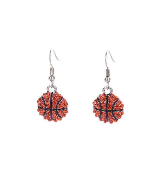 Lureme Fashion Crystal Rhinestone Fish Hook Dangle Basketball Earrings (er005452) - CV182ZO209L