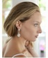 Mariell Teardrop Austrian Chandelier Earrings