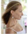 Mariell Teardrop Austrian Chandelier Earrings in Women's Drop & Dangle Earrings