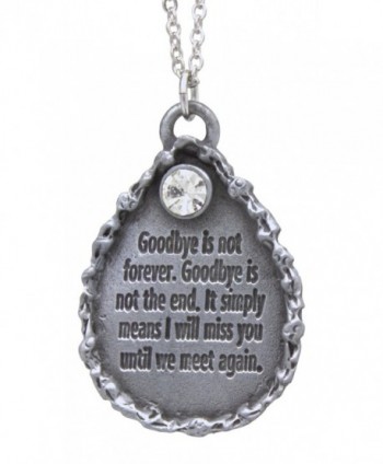 Memorial Teardrop Pendant on 18" Chain in Gift Box - CZ11PHNLPYH