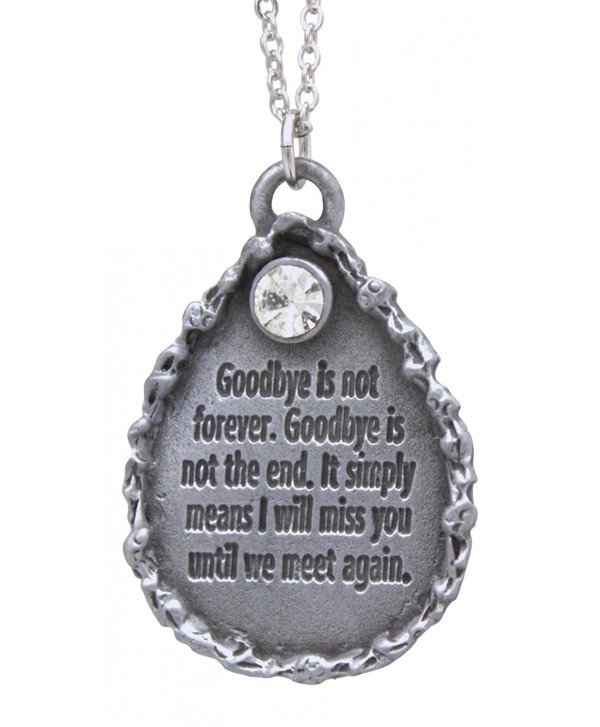 Memorial Teardrop Pendant on 18" Chain in Gift Box - CZ11PHNLPYH