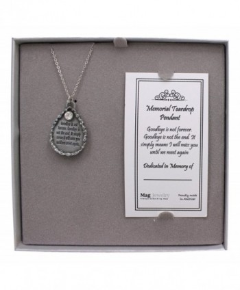 Memorial Teardrop Pendant Chain Gift