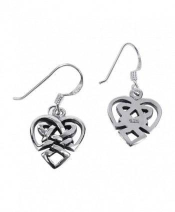 Union Celtic Sterling Silver Earrings in Women's Drop & Dangle Earrings