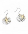 Starfish with Hammered Disc Earrings by Cape Cod Jewelry-CCJ - C911T2XC8PN