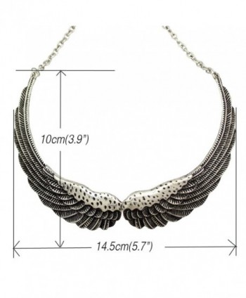 Fashion Silver Guardian Statement Necklace