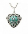 ALoveSoul Heart Shaped Ball Musical Pregnancy Belly Bell Or Baby Bell Necklace - Green - CB12MZCGNJN