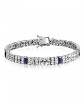 Bling Jewelry Simulated Sapphire Bracelet