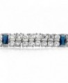 Bling Jewelry Simulated Sapphire Bracelet in Women's Tennis Bracelets