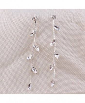 Grace Jun Rhinestone Earrings Pierced in Women's Clip-Ons Earrings