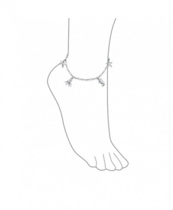 Bling Jewelry Sterling Nautical Starfish in Women's Anklets