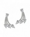 SELOVO Ear Jacket Double Use Stud Earrings Front Back - teardrop style - C212JOLKO2V