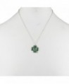 Lux Accessories Patricks Shamrock Necklace in Women's Pendants