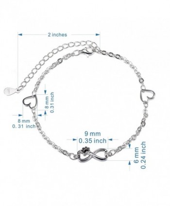 Sterling Infinity Bracelet Adjustable Braclets