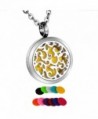 HooAMI Aromatherapy Essential Diffuser Necklace - Silver Vine(20mm) - C312NSAEI1C