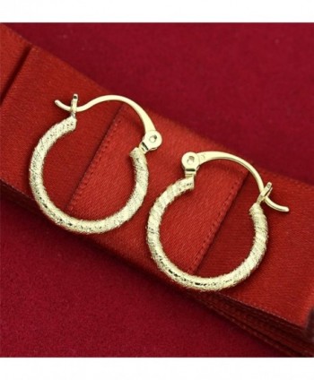 Shine Jewelry Patterned Huggies Earrings
