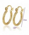Shine Jewelry Patterned Huggies Earrings in Women's Hoop Earrings