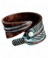 Rain Copper Patina Feathers Bypass Ring - C1185Q7ATDE