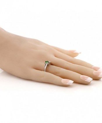 0 43 Green Tourmaline Sterling Silver in Women's Statement Rings