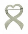 PinMarts Glitter Awareness Ribbon Enamel in Women's Brooches & Pins