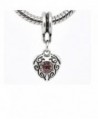 Choose Your Heart Dangle Birthstone Charms for Snake Chain Bracelet - CZ11G4Q6P69